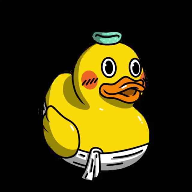 Towel Duck · completed drawing